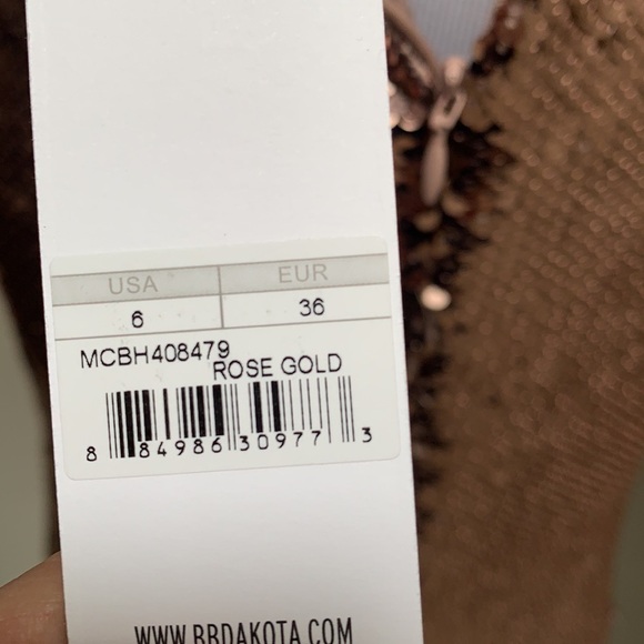 BB Dakota X REVOLVE Garland Sequin Dress Rose Gold - Picture 6 of 12